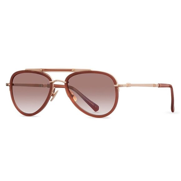 ?MR LEIGHT? Doheny SL Sunglasses ~ Aviator Rosewood NWOT main image 7